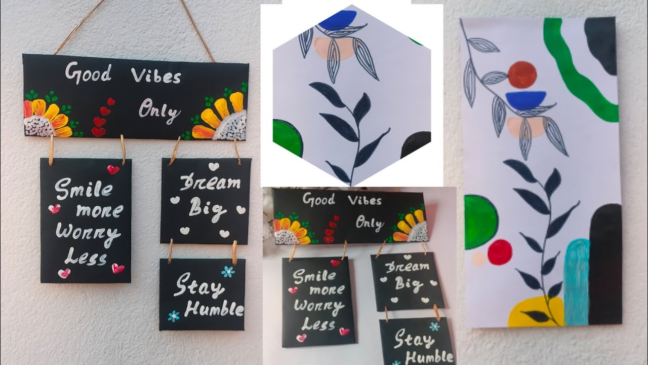Cardboard wall decor || best out of waste || home decor 