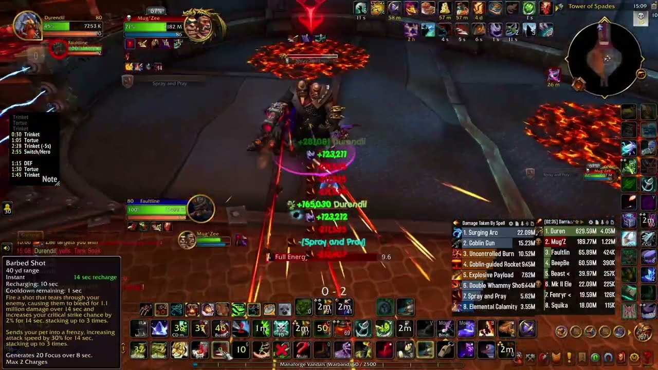Hunter solo - Durendil vs Mug'zee