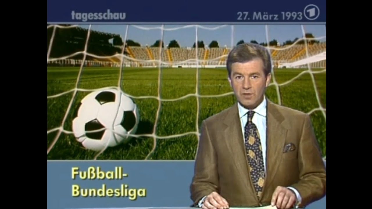 Tagesschau vom 27.03.1993 Spielbericht Dynamo Dresden : Borussia Dortmund 1.Bundesliga 1992/93
