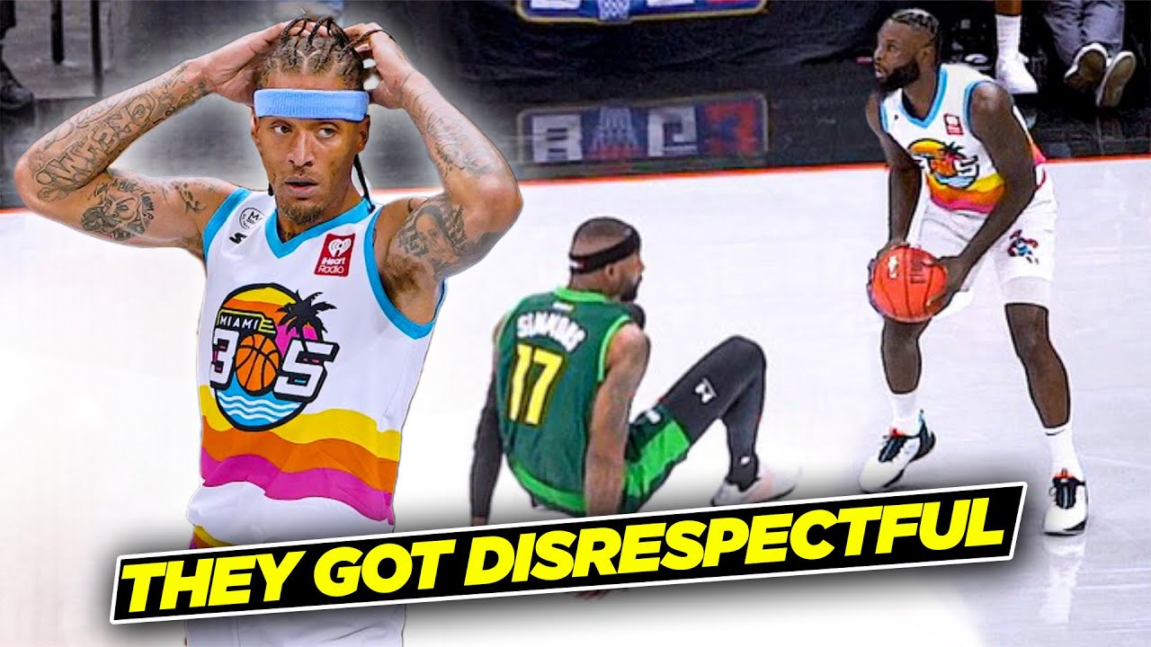 Lance Stephenson & Michael Beasley Get DISRESPECTFUL at The Big 3 | Miami vs Boston