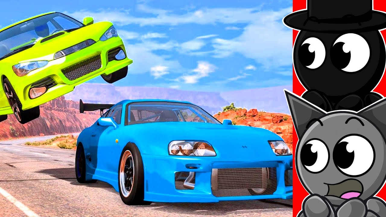 Worst Street Race Crashes! (BeamNG Drive)