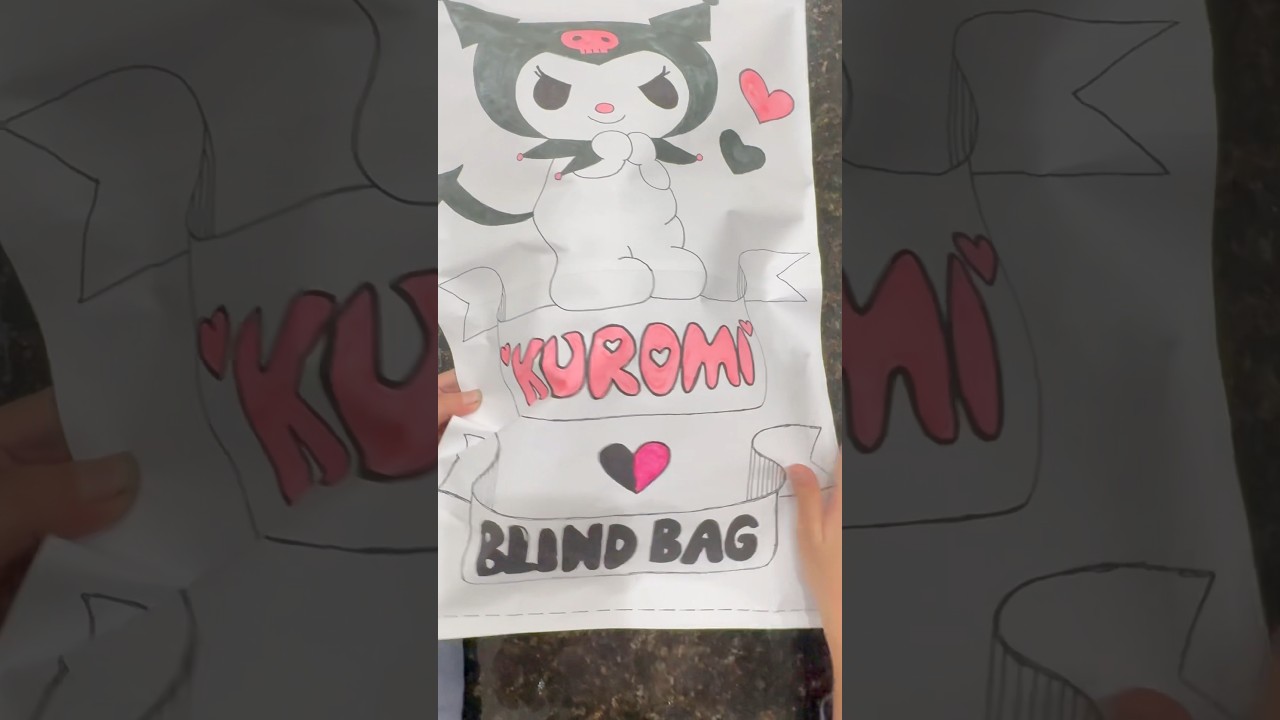 🖤Sanrio - Kuromi blind bag🩷(45) #blindbagsquishy #squishypaper