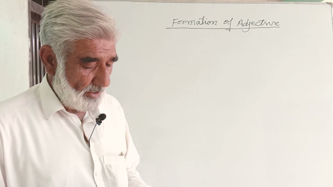 (Lecture 7 ) Formation Of Adjective From Noun verb And Adjective In Pashto |Azad Academy|