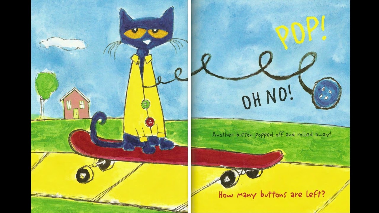 Pete the Cat and His Four Groovy Buttons by James Dean | Stories Reading Kids