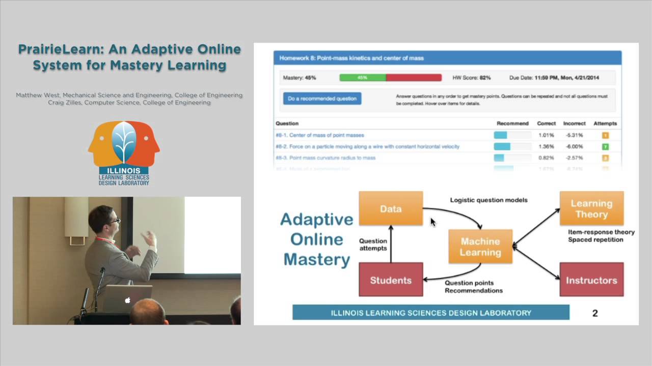 PrairieLearn: An Adaptive Online System for Mastery Learning