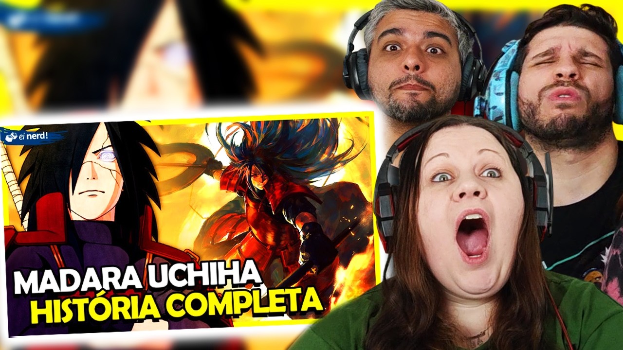 LEIGA TOTAL EM MADARA REAGE : MADARA UCHIHA - HISTÓRIA COMPLETA | Ei Nerd | FAMILY REACTS