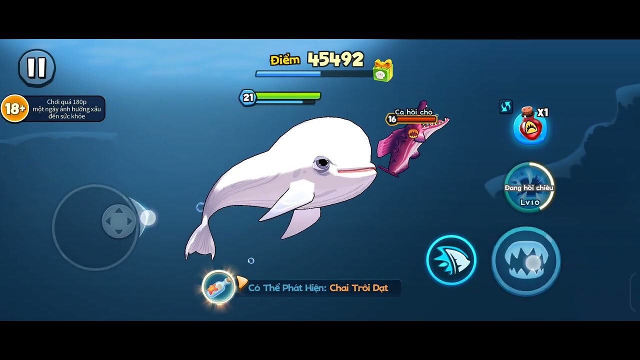 Cá ăn cá Fish Eat Fish: cá voi trắng gặp mấy cái kho báu như này thì chơi vô đối, ae cùng xem nhé