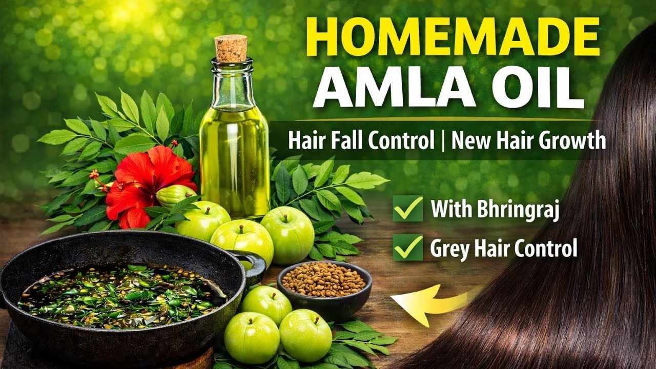 Best Homemade Hair Oil for Insane Hairgrowth| ControlHairfall |Homemade Herbal Oil👌🏻Checkdescription