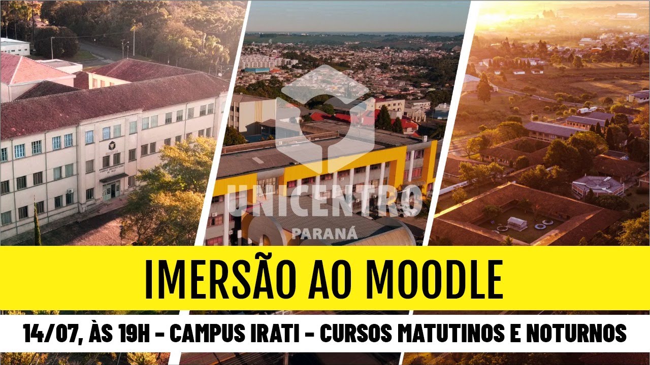 Imers&atilde;o ao Moodle - Cursos Manh&atilde; e Noite, campus Irati