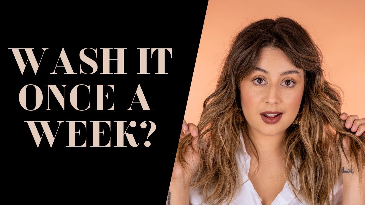 Wash your hair LESS often | How to train your hair to be less oily
