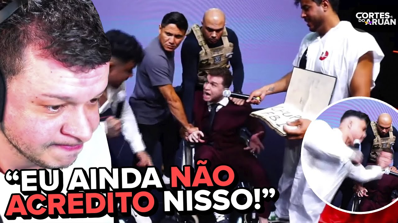 🚨 ARUAN REAGINDO AO QUE ACONTECEU NA LIVE DO LIVRO DA ÁRVORE! - Cortes do Aruan