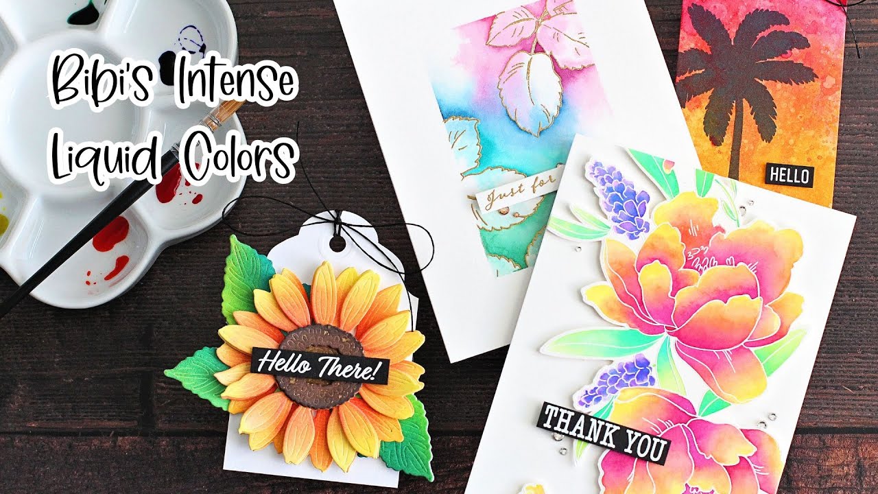 Bibi's Intense Liquid Color Techniques | The Card Grotto