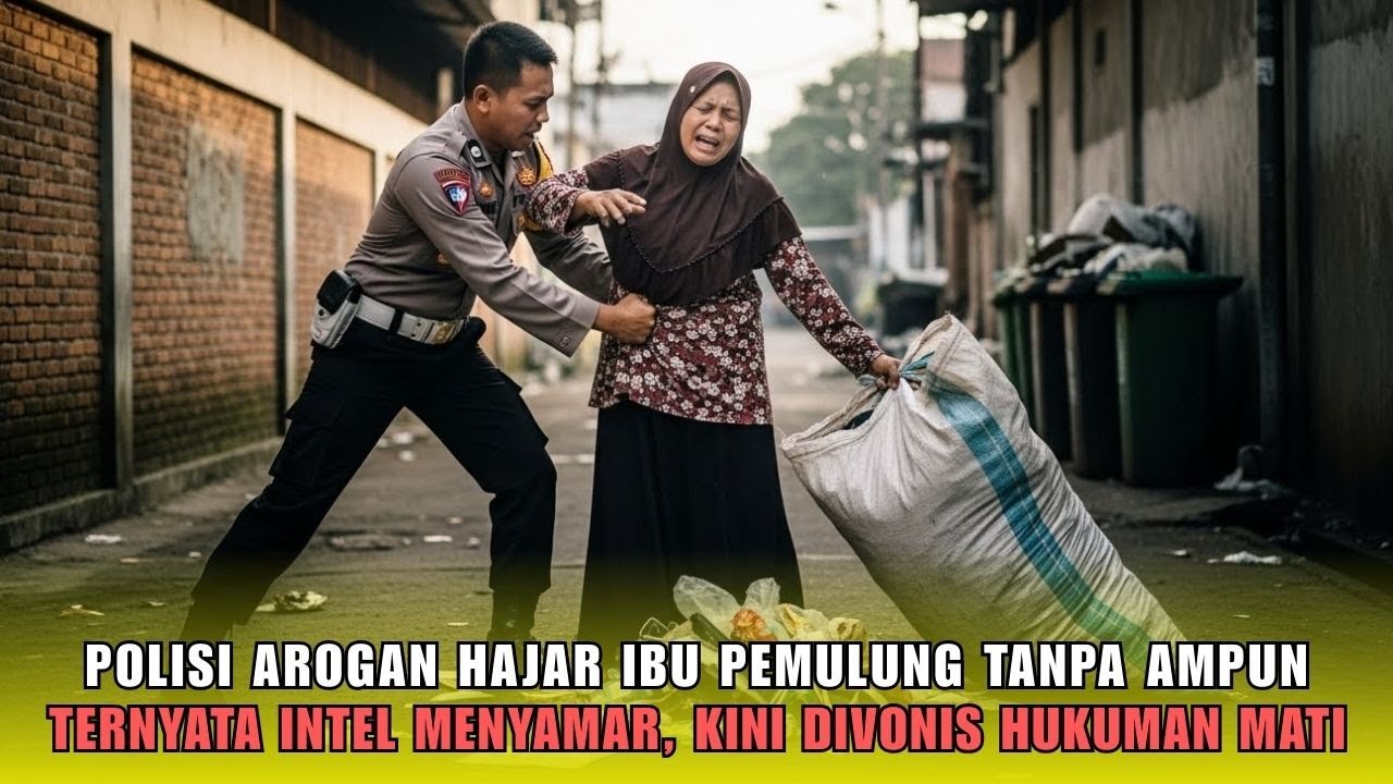 Polisi Arogan Salah Pilih Lawan! Hajar Ibu Pemulung Tanpa Ampun! Ternyata Intel yang Menyamar!