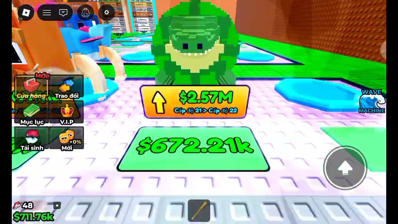 Lần đầu chơi tsunami brainrot trong roblox 
