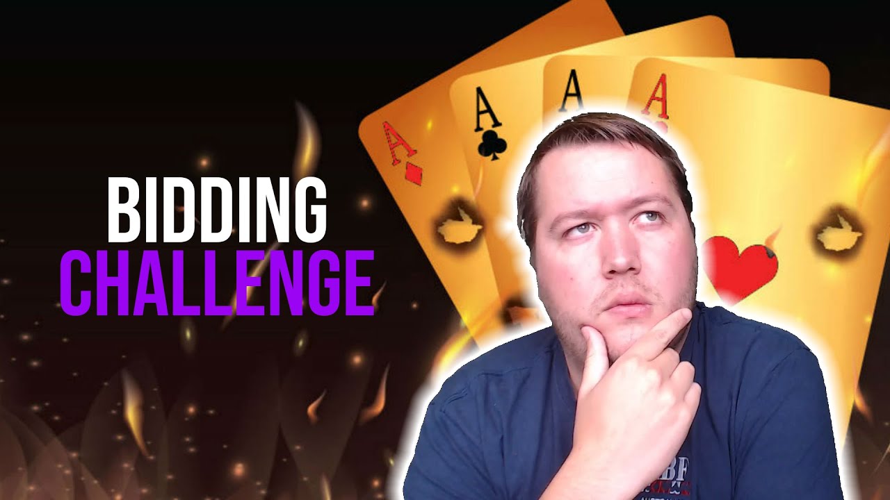 Trying the weekly bidding challenge on Cue Bids