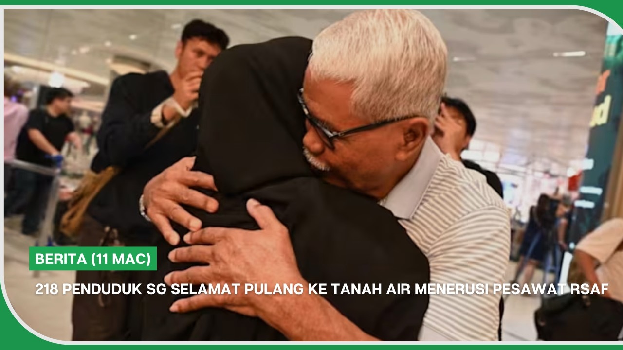 BERITA (11 Mac) | 218 penduduk SG selamat pulang ke tanah air menerusi pesawat RSAF