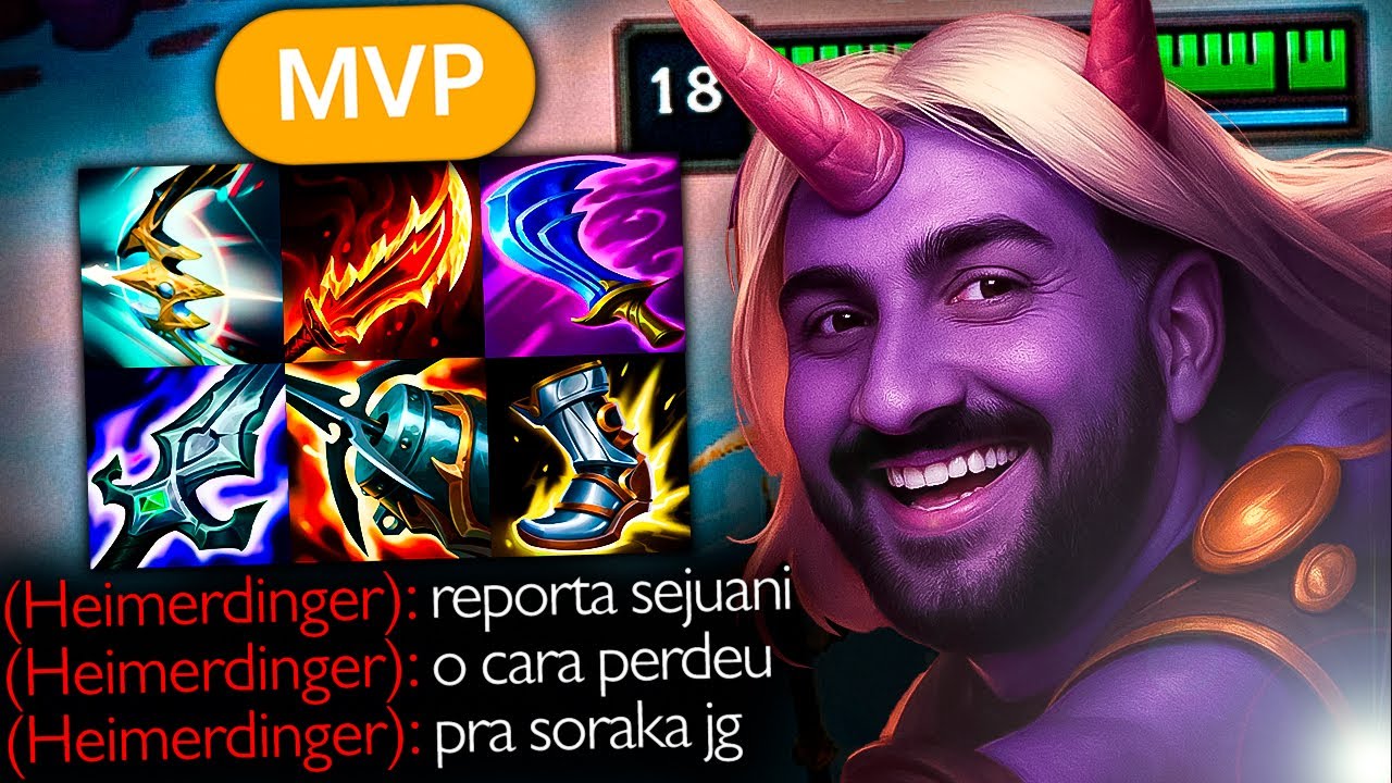 A MELHOR PARTIDA DE SORAKA JUNGLE DO CANAL KKKKKKKK