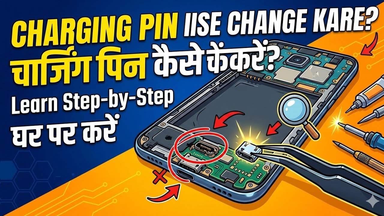 Charjing pin kaise chenj kare bina SMD ke