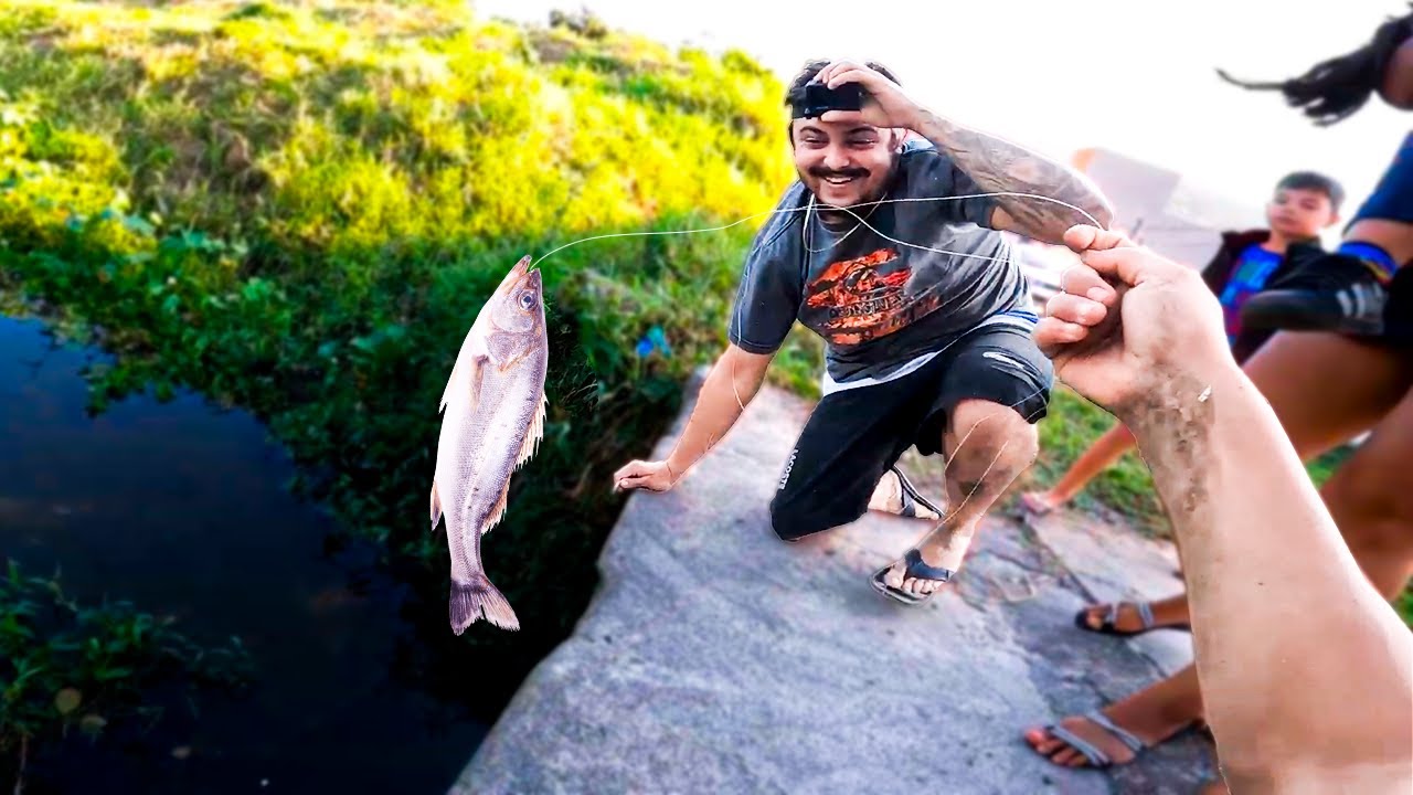 FIZEMOS UMA PESCARIA INSANA NO ESGOTO
