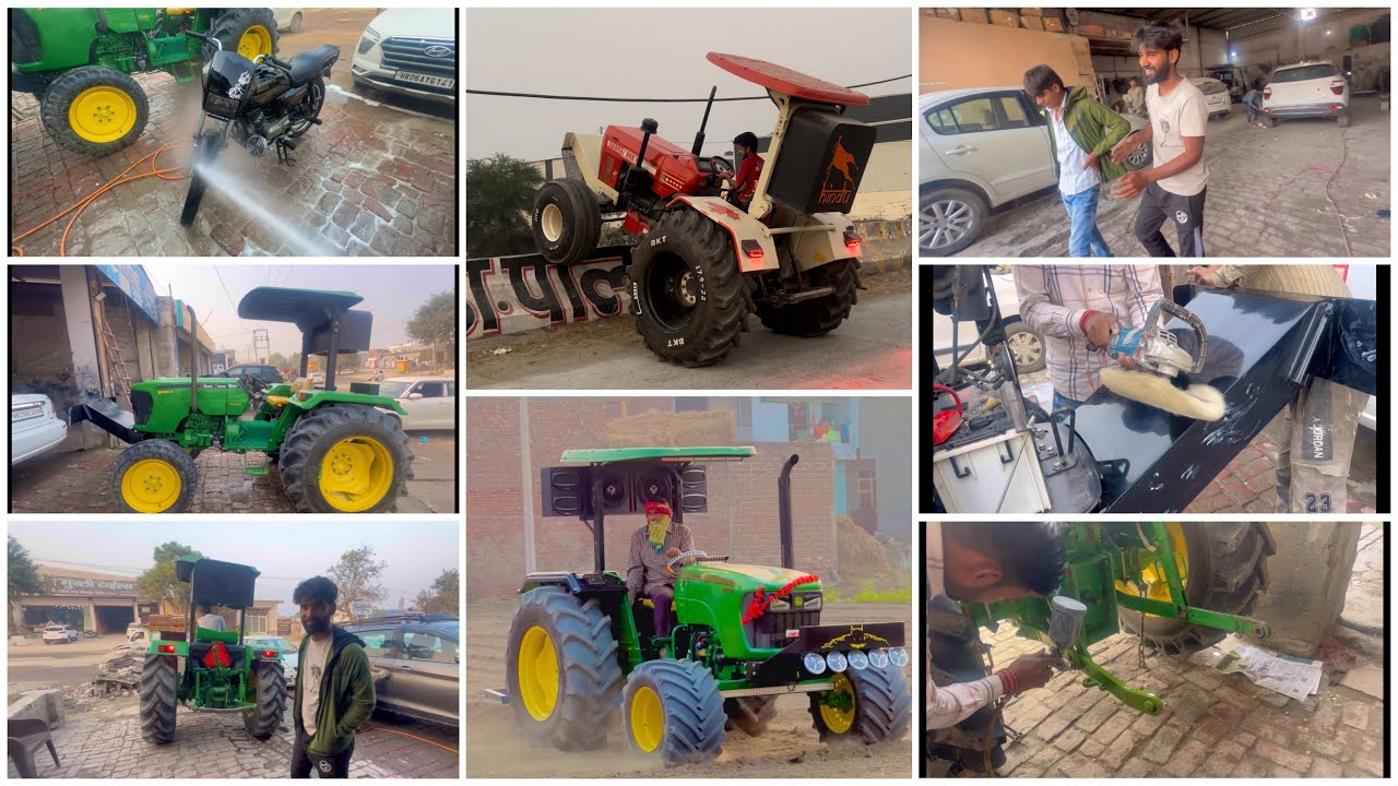 Sumit के Bumper or Tractor पर कर वा दीया Paint 🎨// Swaraj 855 new look 👀 chak 🔥🚜