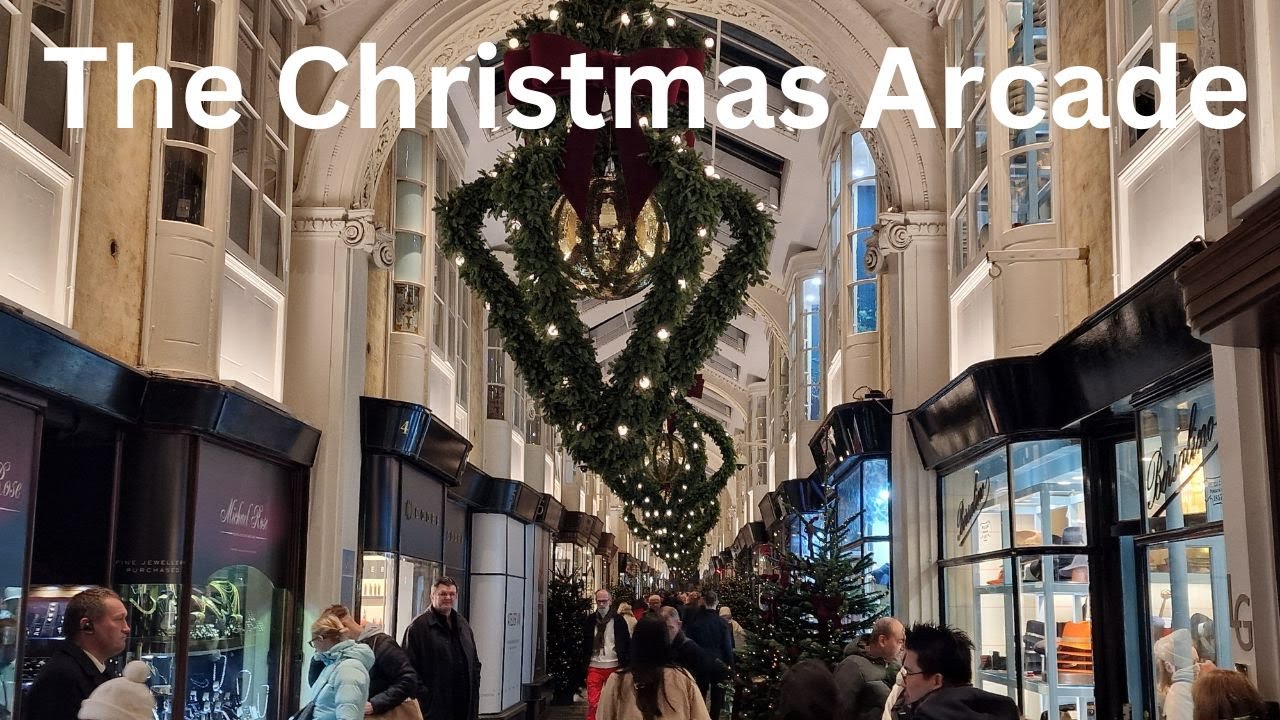 The Christmas Lights Of The Short but Posh Mall - The Burlington Arcade