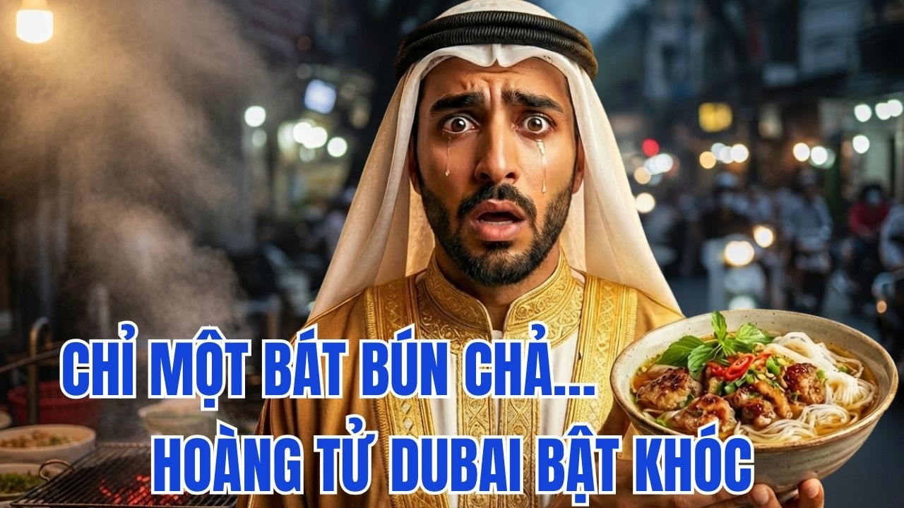Hoàng tử Dubai lần đầu nếm bún chả Hà Nội – quyết định khiến cả hoàng gia chấn động