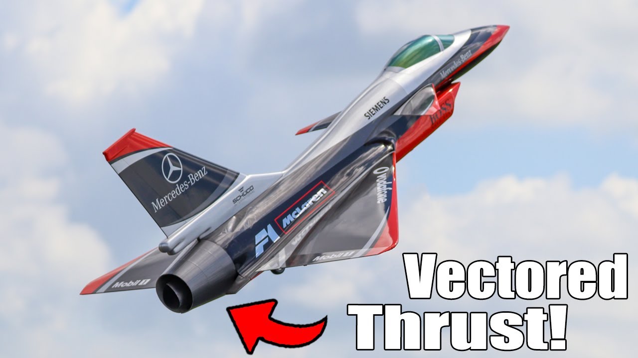 Insane Thrust Vectored Aerobatics!  Giant Scale RC J10 Turbine Jet