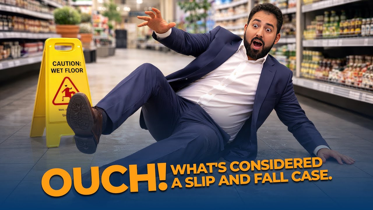 OUCH! You may have a slip and fall claim. 