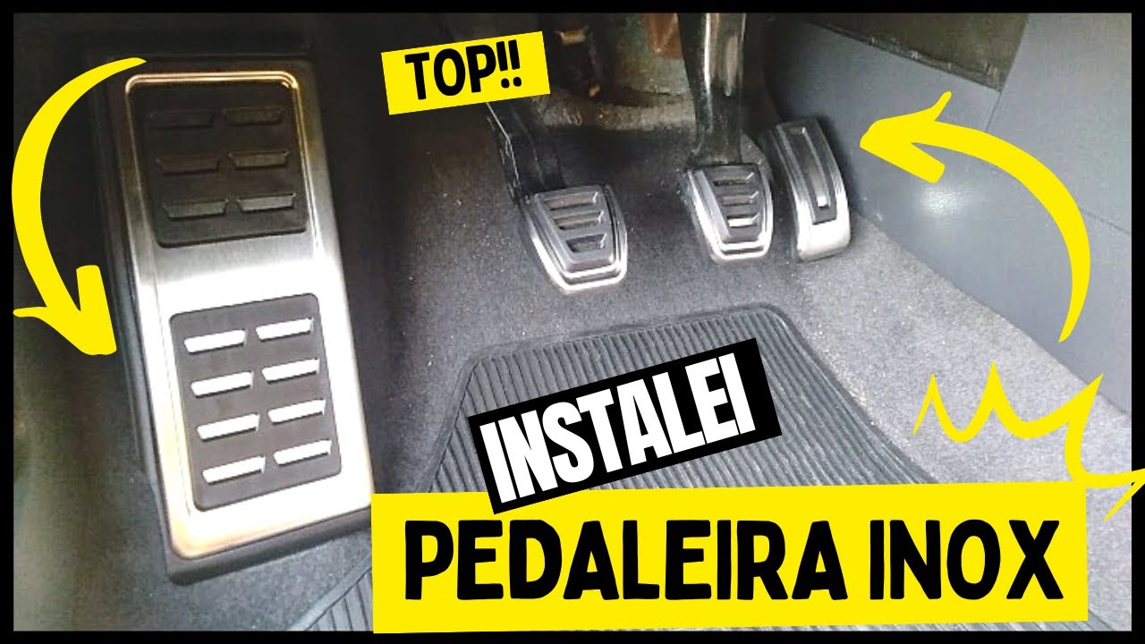 INSTALEI KIT PEDALEIRA INOX E DESCANSO DE PÉ | Como instalar kit pedaleira inox? Veja nesse vídeo!