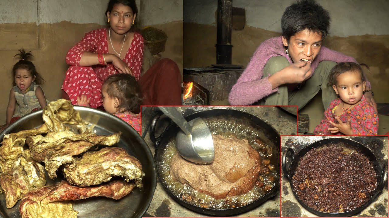 buff curry in the village by dharme brother's family || Rural Nepal ||