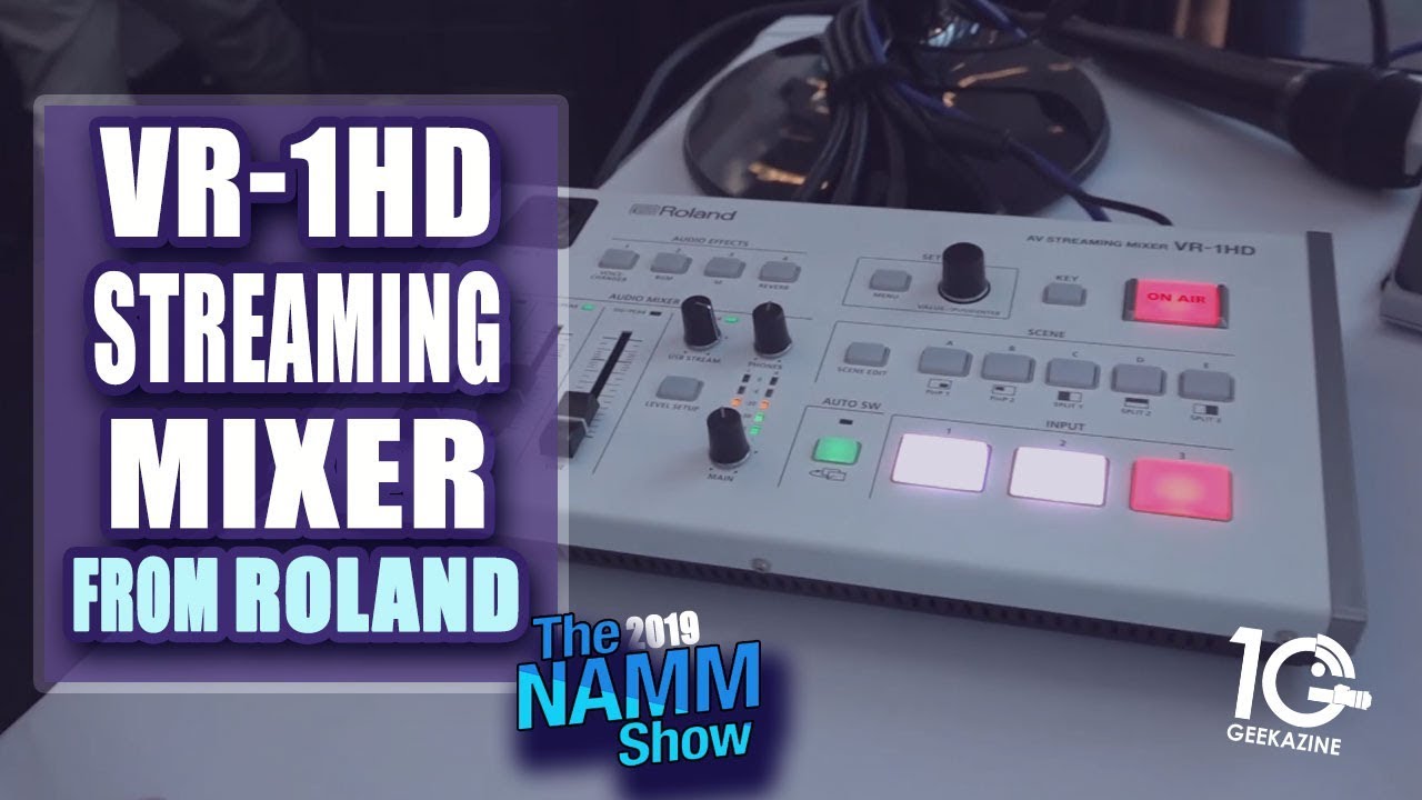 Roland VR-1HD with Auto Switch is Perfect for the Solo Streamer