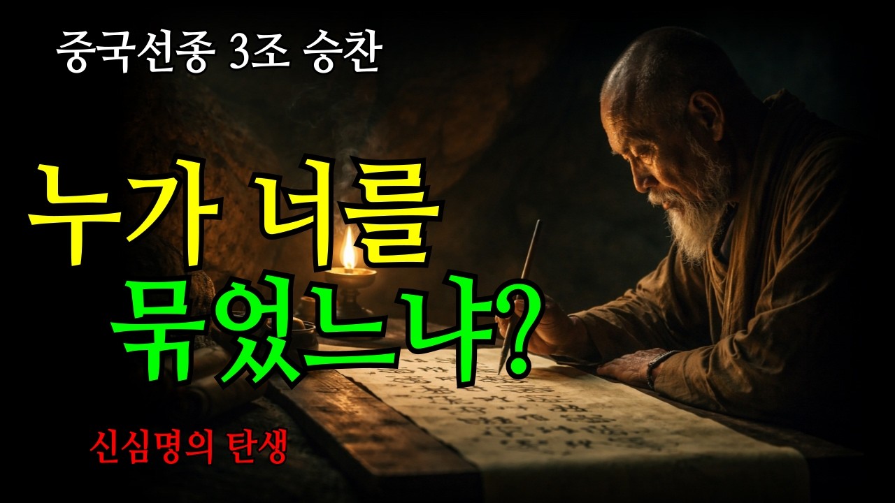 중국선종 3조 승찬/지독한 나병 속에서 탄생한 《신심명》/#부처님말씀 #마음공부 #지혜말씀