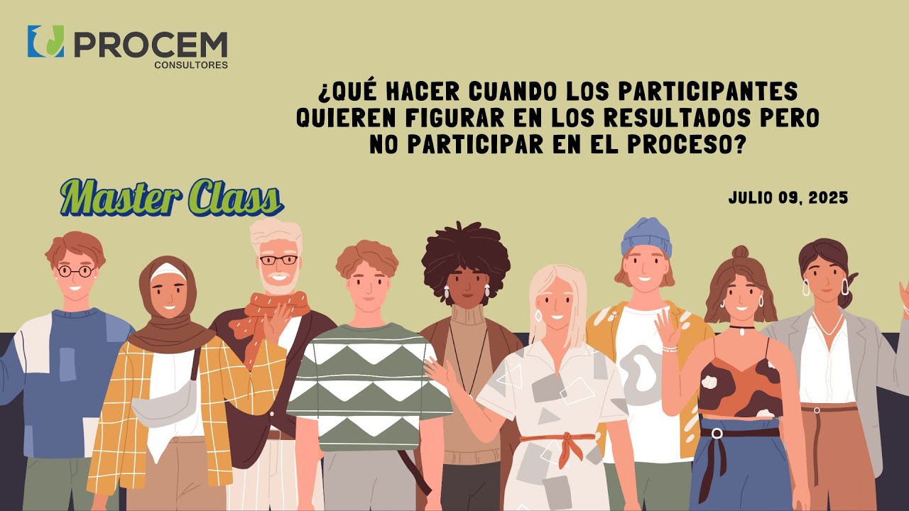#Masterclass - Problemas culturales: figurar en el resultado, pero no en el proceso.