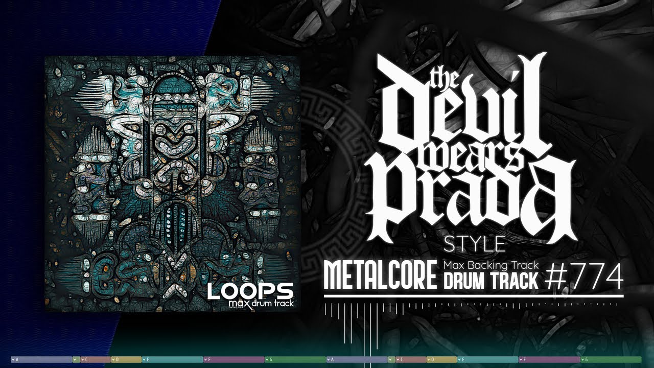 Metalcore Drum Track / The Devil Wears Prada Style / 150 bpm
