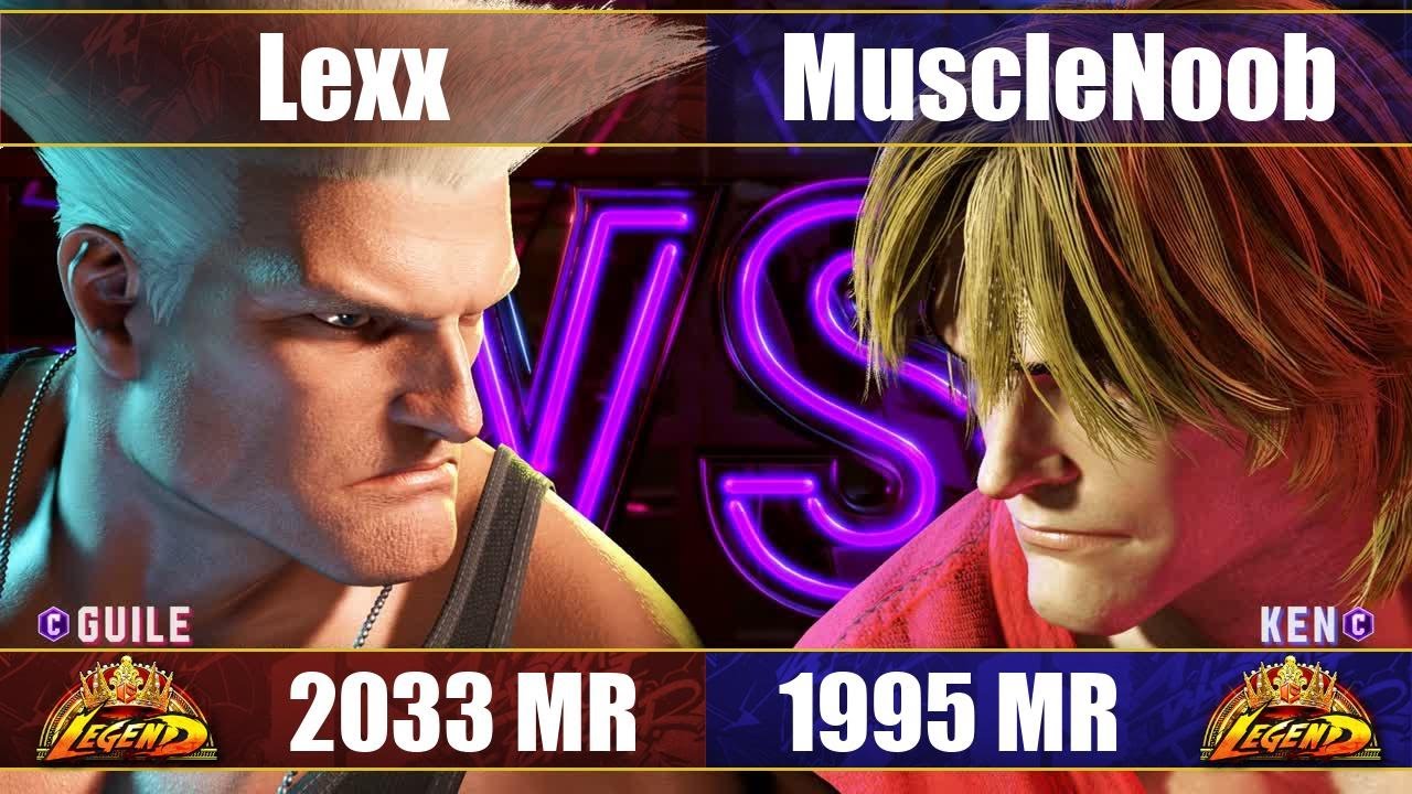 【スト6】Lexx vs MuscleNoob (ガイル vs ケン) SF6 Lexx vs MuscleNoob (Guile vs Ken)