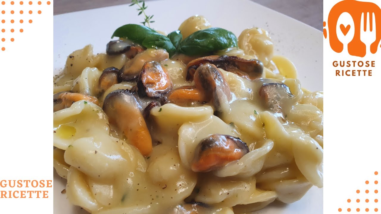 Questo piatto vi lascerà senza parole! Orecchiette con cozze e crema di patate al basilico