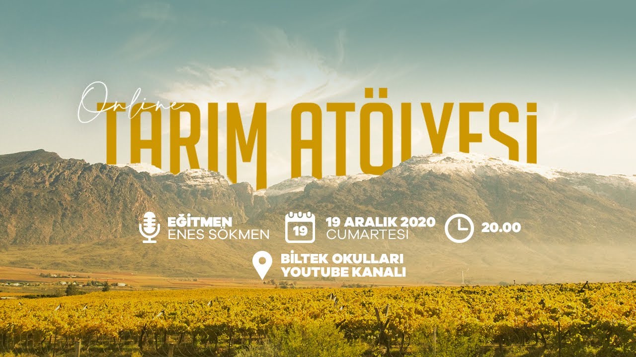 Online Tarım At&ouml;lyesi 19 Aralık'ta Sizlerle! Ka&ccedil;ırmayın!