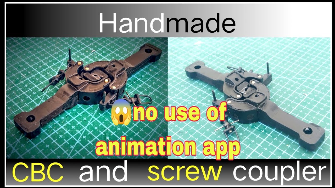 How to make ||CBC coupler and Screw Coupler|| #indiantrain #modeltrain #CBCcoupler #screwcoupler