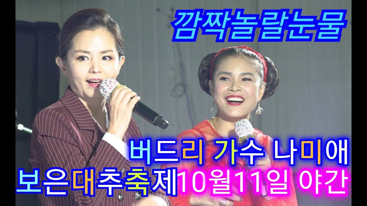 💗버드리 초대가수 나미애 10월11일 야간 보은대추축제 초청 공연💗