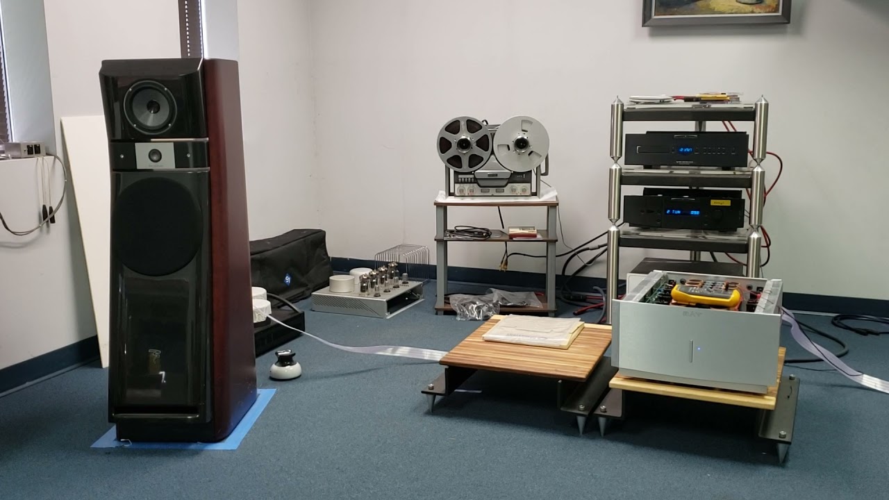 Revox G36 playing copy of a master tape