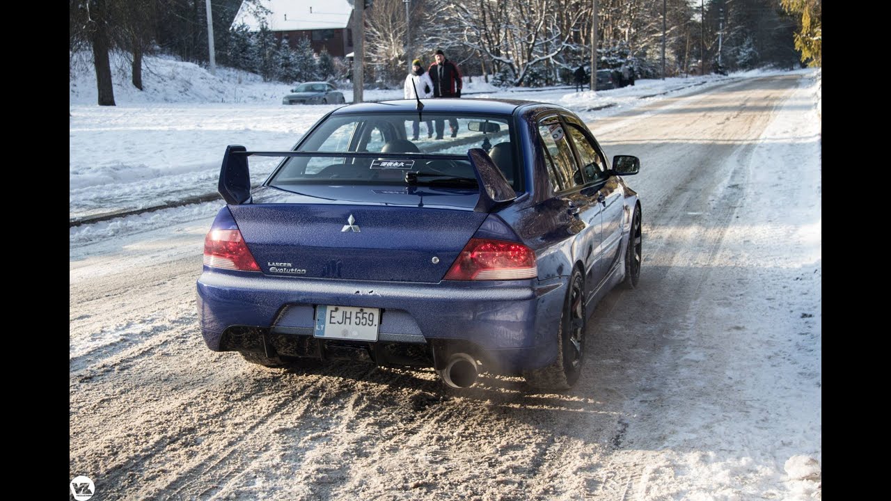 Mitsubishi Lancer EVO IX Stance x SNOW