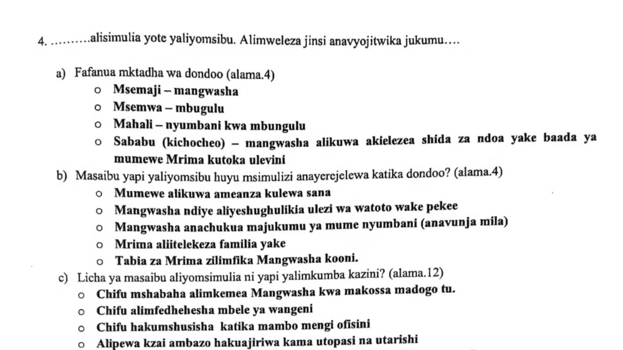Dondoo ya nguu za jadi | Nguu za jadi | maswali na majibu ya Nguu za jadi | Nguu za jadi answers