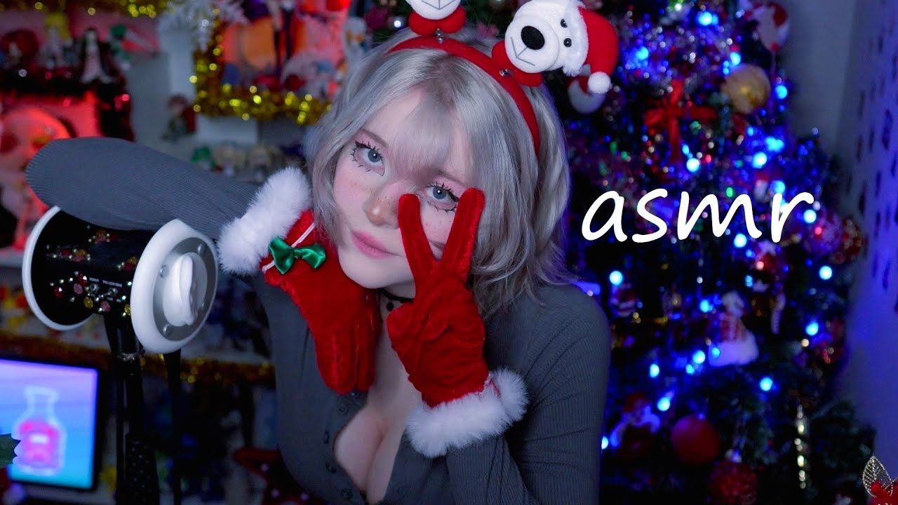 АСМР На 3DIO | Поглаживания ушей и немного звуков рта| ASMR On 3 DIO 🍑