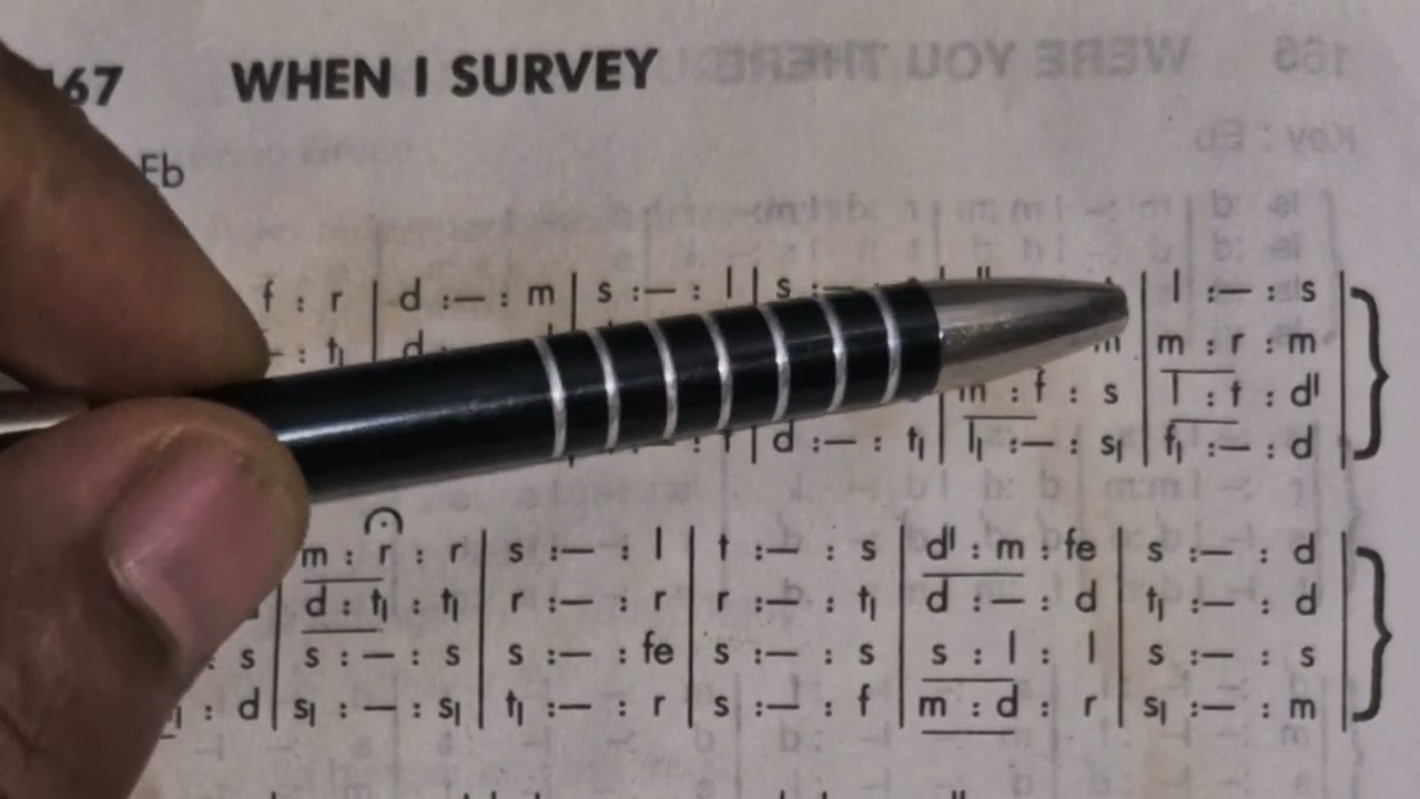 When I survey the wondrous cross || SATB || Tonic solfa lyric
