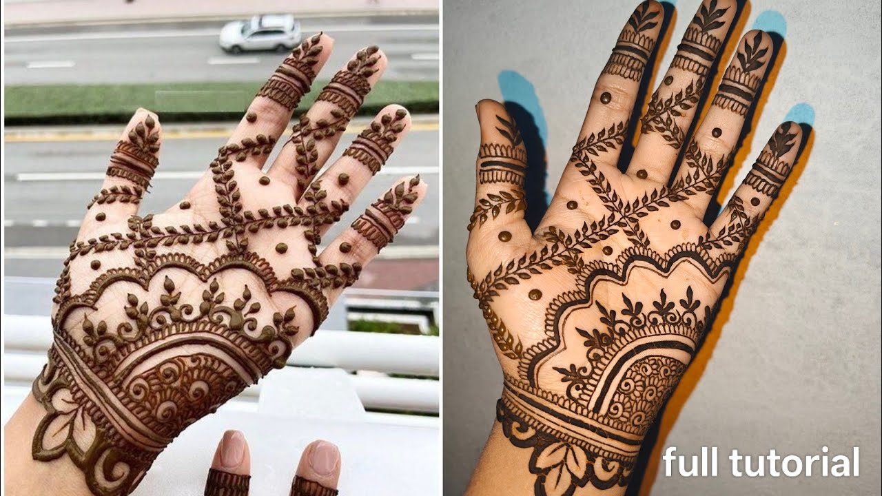 Beautiful Mehndi design ll Stylish front hand mehndi design 2026 ll full Mehndi tutorial ❤️ 