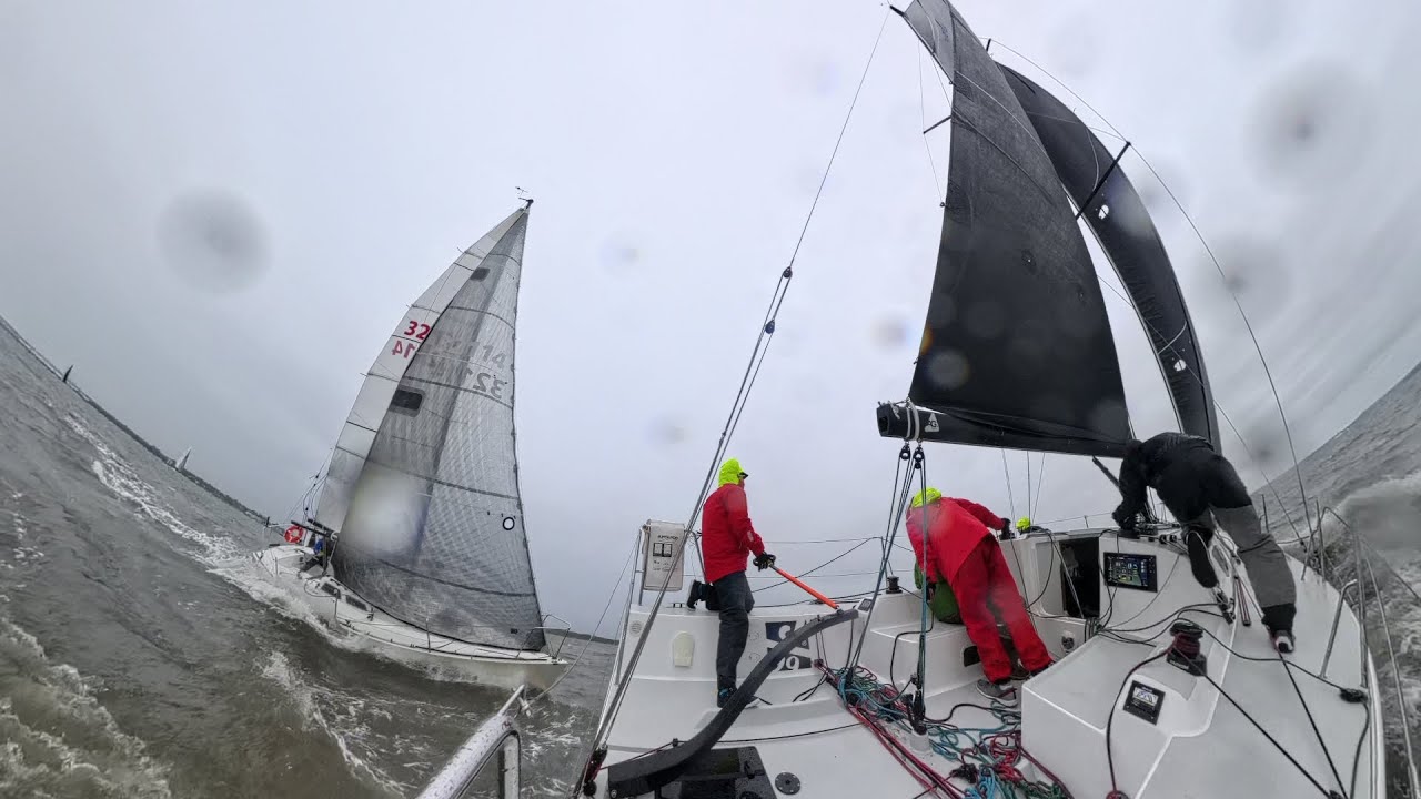 J99 Racing at Raritan yacht club for the first Wednesday night series.