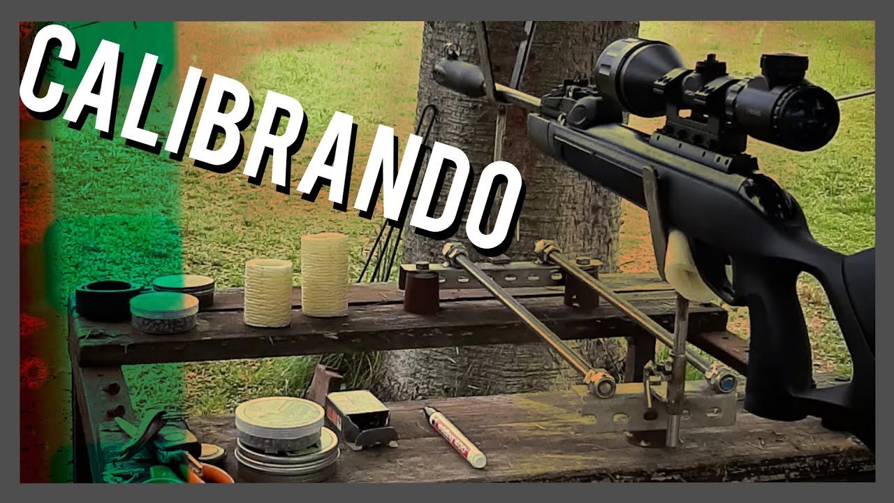 Como calibrar una mira de rifle?. Calibrando aire comprimido Gamo.