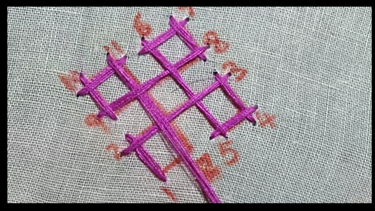 2. Kutch Work | Gujarati stitch | Sindhi Embroidery | Sindhi tanka | By Aruna