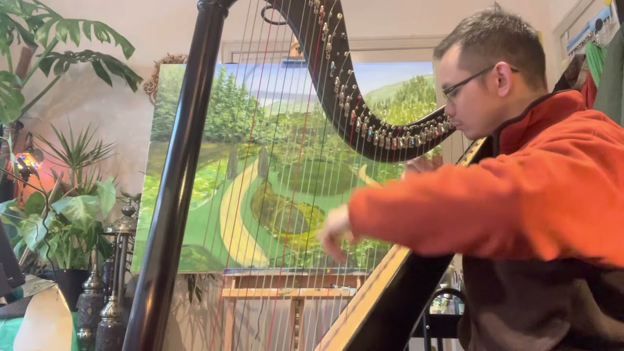 La Maritza/Dòng sông tuổi nhỏ - Sylvie Vartan - Cover on lever harp