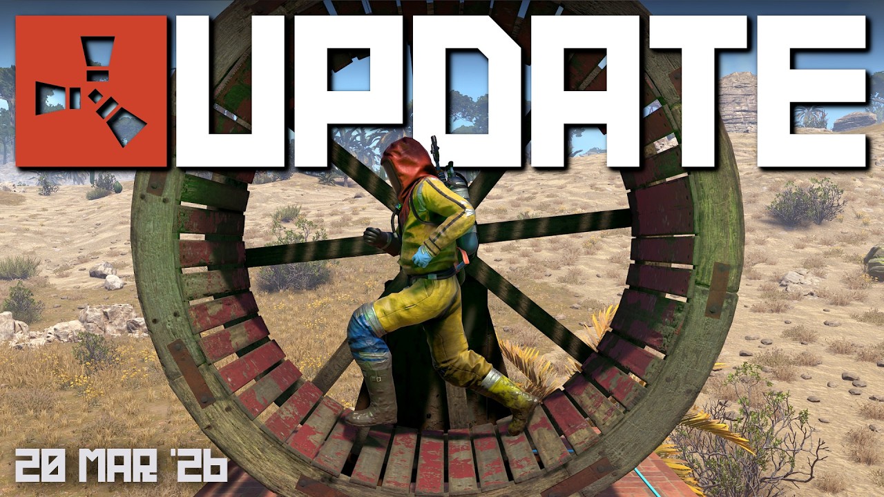 Water wheels, Robot dogs, Grenades in Tin can alarms! | Rust Update 20th March 2026